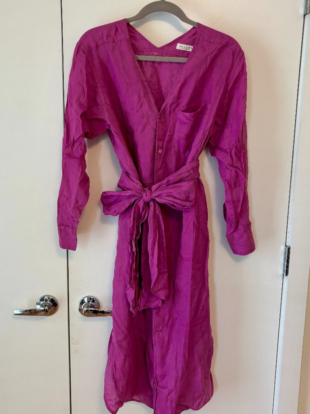 MacPhee Tomorrowland Linen Shirt Dress